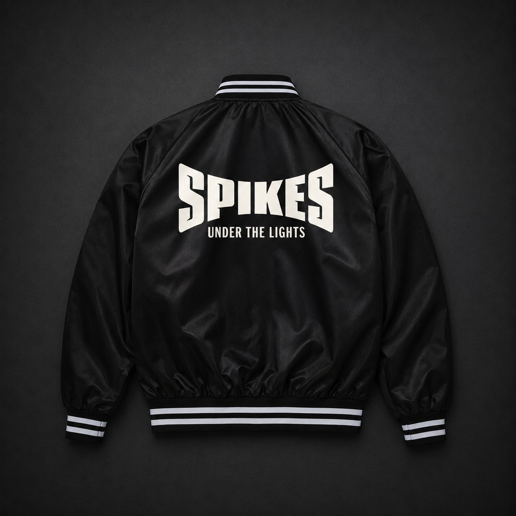 SPIKES SATIN JACKET