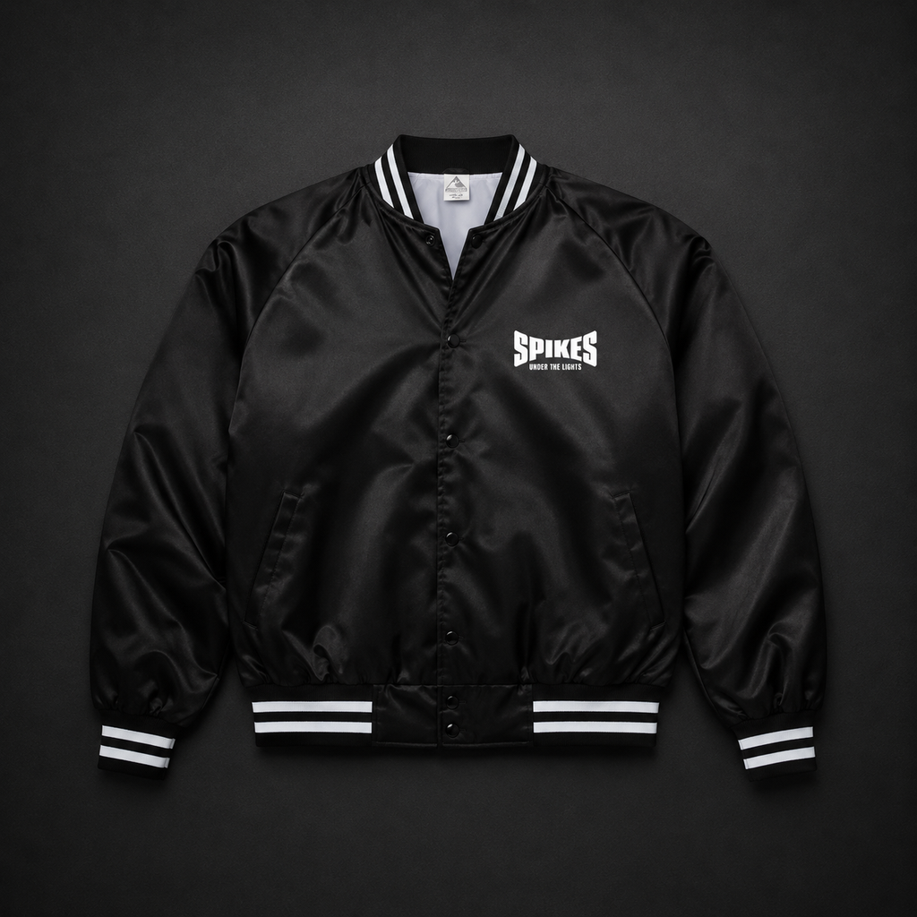 SPIKES SATIN JACKET